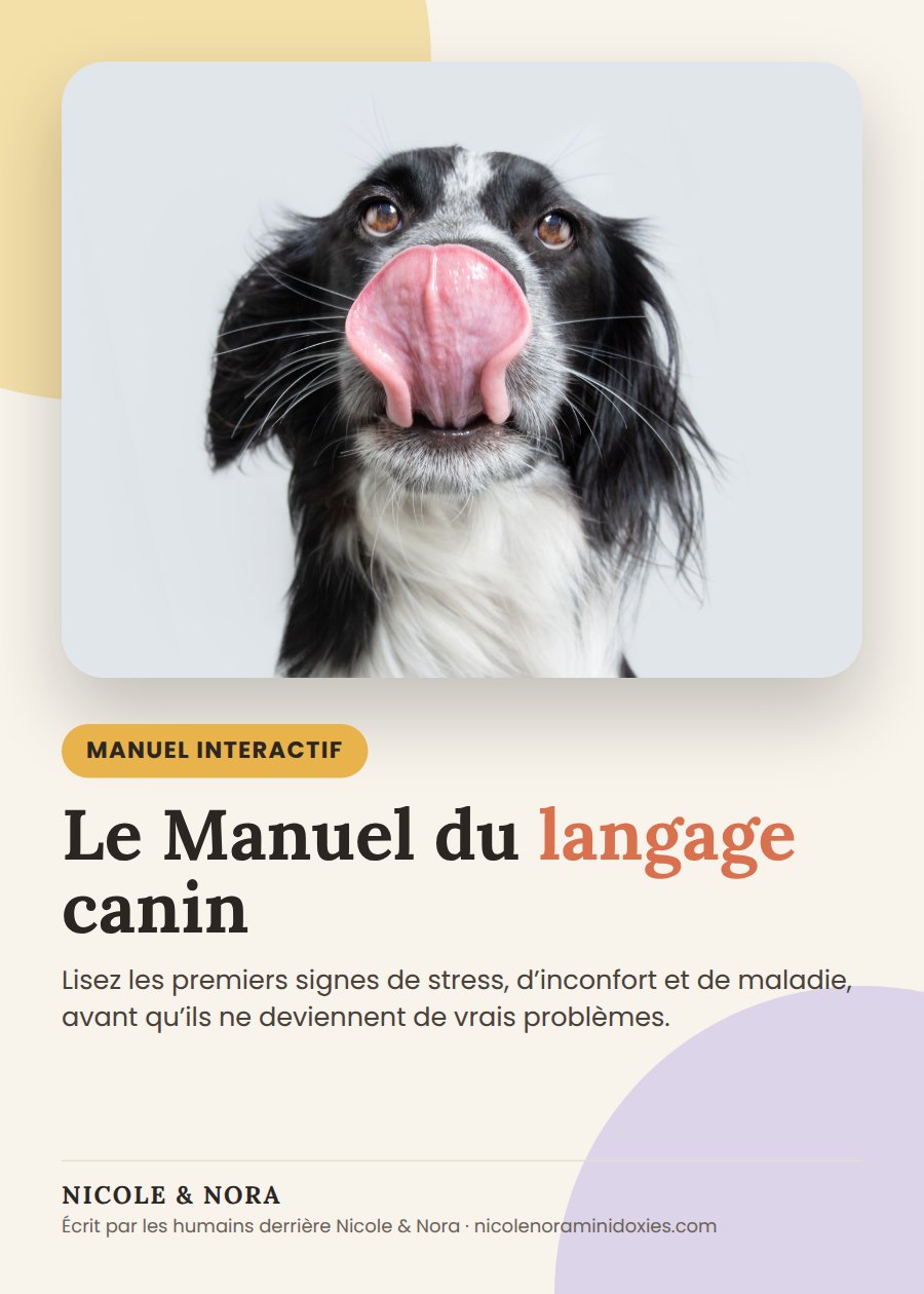 Le Manuel du langage canin – couverture